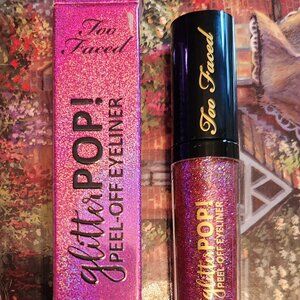 Too Faced Glitter POP! in Kitty Glitter - Peel-Off Eyeliner NIB HTF